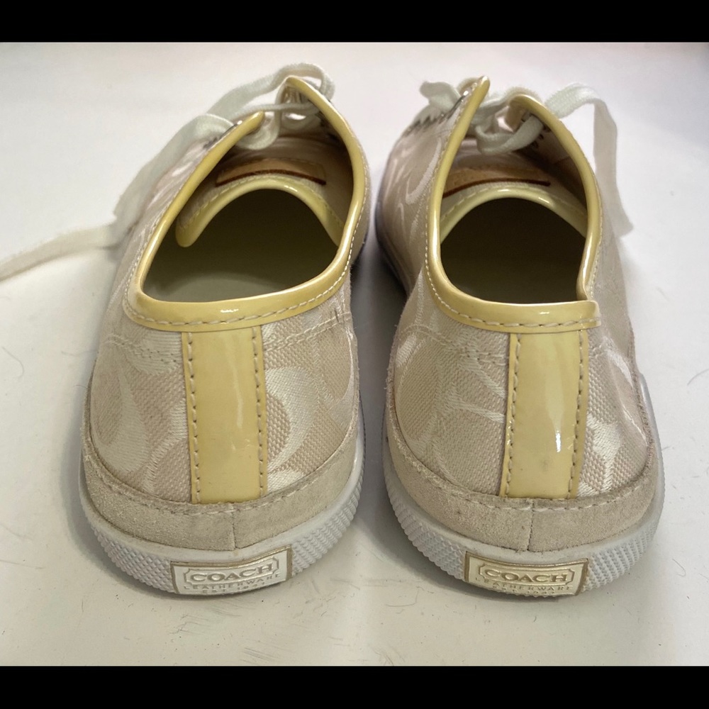 NWOT Coach Cream colored Sneakers - Picture 5 of 7
